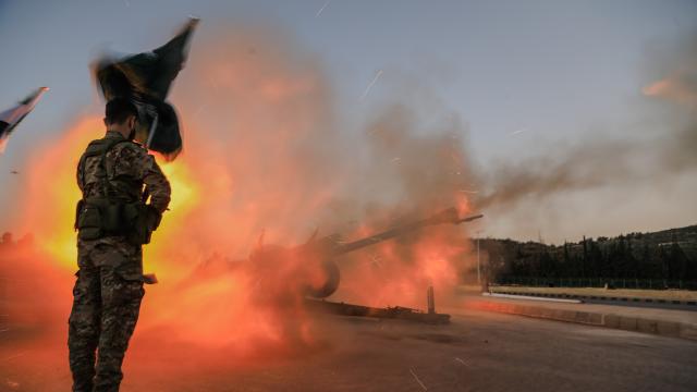 Şam'da 14 yıl sonra ilk kez ramazan topu atıldı