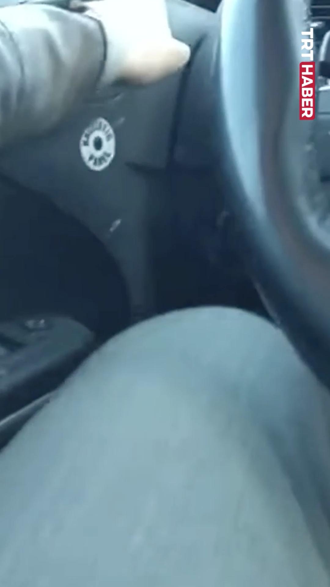 ABD'de bir kaza yerinde görev yapan trafik polisine, araba çarptı