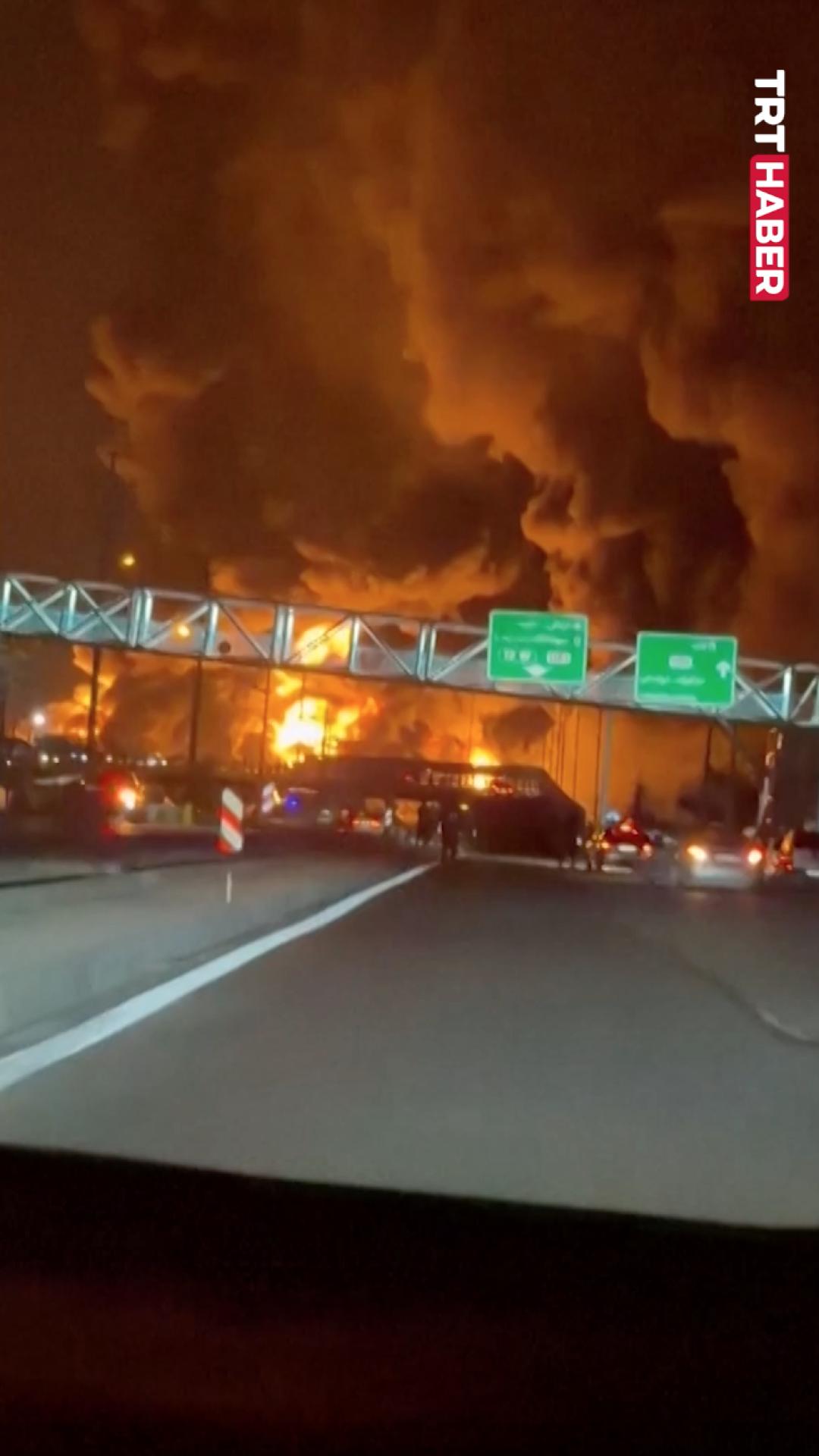 ABD ve İsrail, İran’ın başkenti Tahran’da petrol depolarını hedef aldı