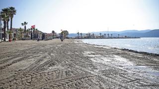 Muğla'nın Akyaka sahilinde deniz suyu yaklaşık 10 metre çekildi