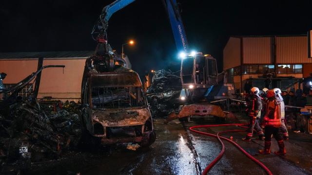 Ankara'da Hurdacılar Sanayi Sitesi'nde yangın