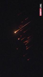 İran'ın misilleme füzeleri Kudüs semalarında görüntülendi