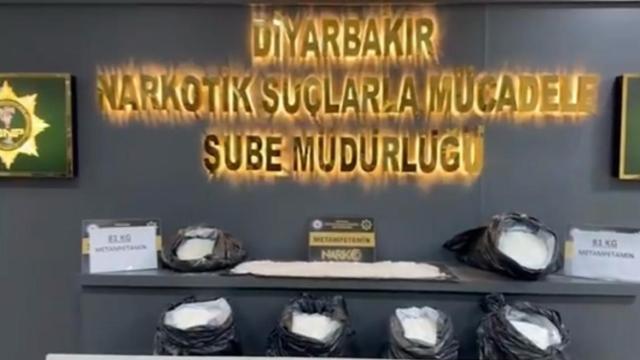 Diyarbakır'da Uyuşturucu Operasyonu: 81 Kilogram Metamfetamin Ele Geçirildi