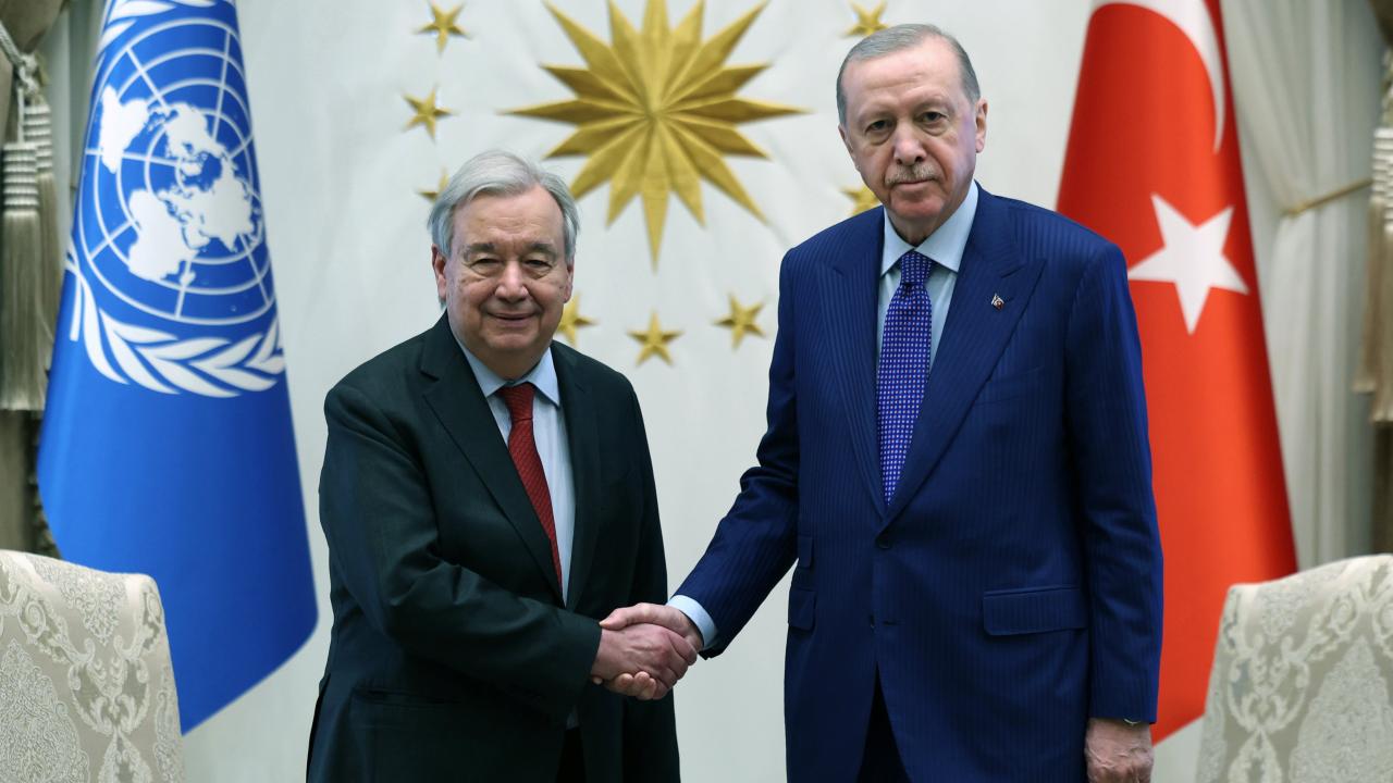 Cumhurbaşkanı Erdoğan, BM Genel Sekreteri Guterres’i kabul etti