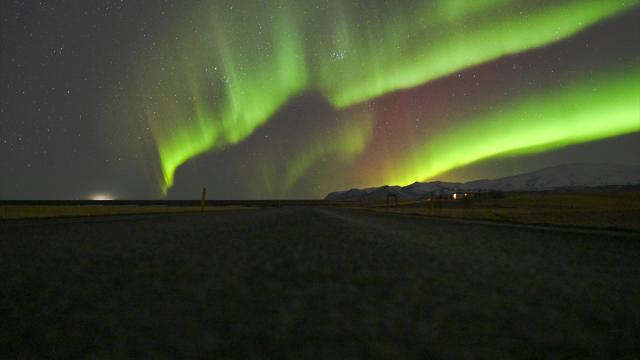 İzlanda'da kuzey ışıkları