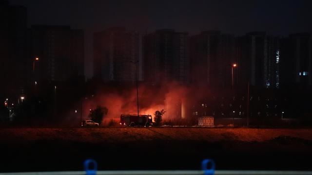 ABD'nin Bağdat Büyükelçiliği çevresinde İHA saldırısı sonrası yangın çıktı