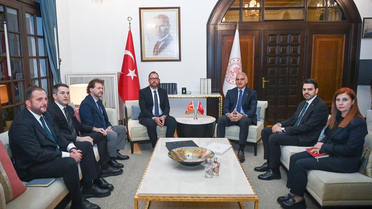 Kültür ve Turizm Bakanı Ersoy, Kuzey Makedonyalı mevkidaşıyla bir araya geldi