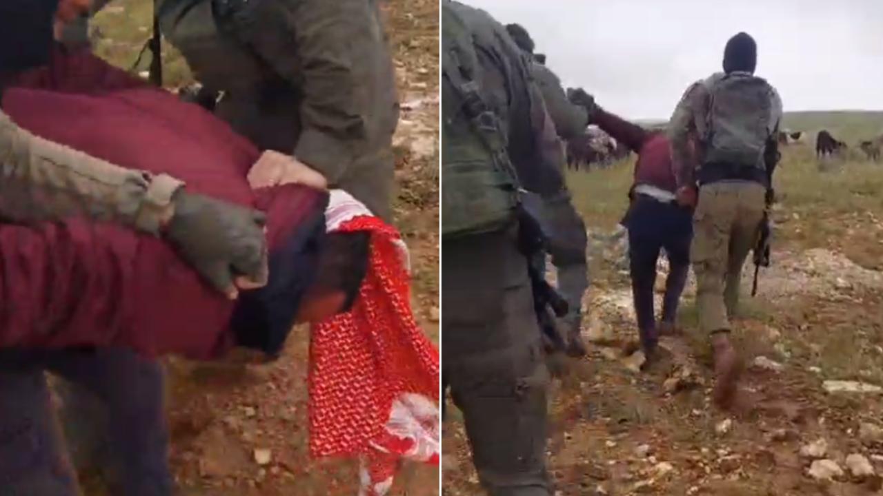 İşgalci İsrail askerleri Batı Şeria'da bir Filistinli ile 2 oğlunu gözaltına aldı