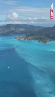 Ölüdeniz, sağanağın ardından turkuaza büründü