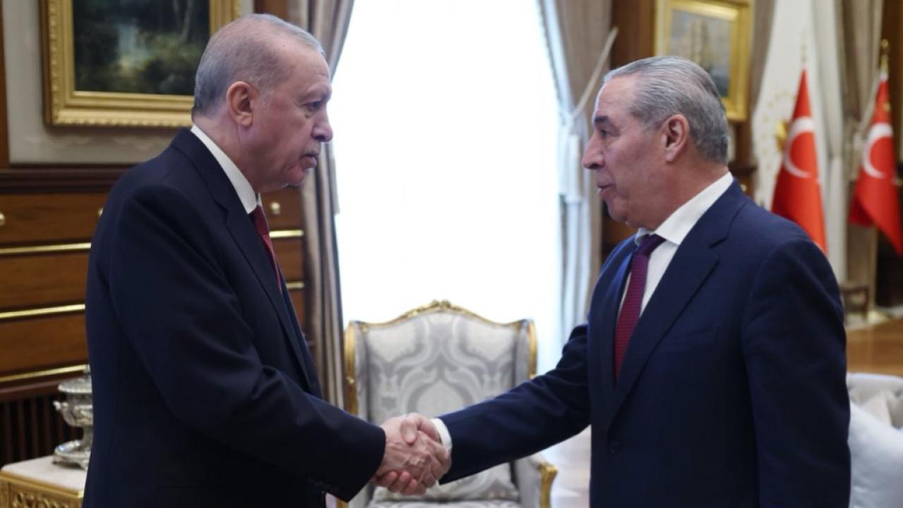 Cumhurbaşkanı Erdoğan, Filistin Devlet Başkan Yardımcısı eşŞeyh'i kabul etti