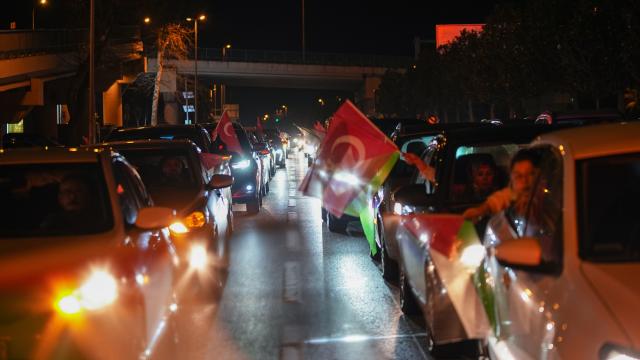 İstanbul'da Gazze'ye destek için araç konvoyu oluşturuldu