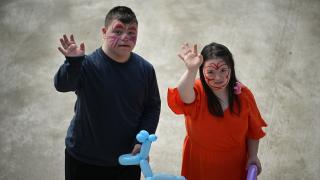 Düzce'de otizmli çocuklar, farkındalık günü etkinliklerinde eğlendi