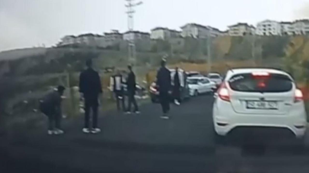 Nevşehir'de yol verme tartışması kamerada