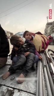 Gazze'de çocuklar yorgun...