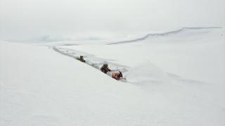 Ağrı'da nisan ayında karla mücadele