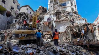 İsrail'in saldırılar düzenlediği Lübnan'ın Dahiye bölgesindeki yıkım görüntülendi