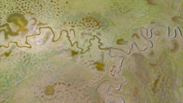 Sakarya'da kar ve yağmur sularıyla dolan menderesler doğaseverlerin ilgisini çekiyor