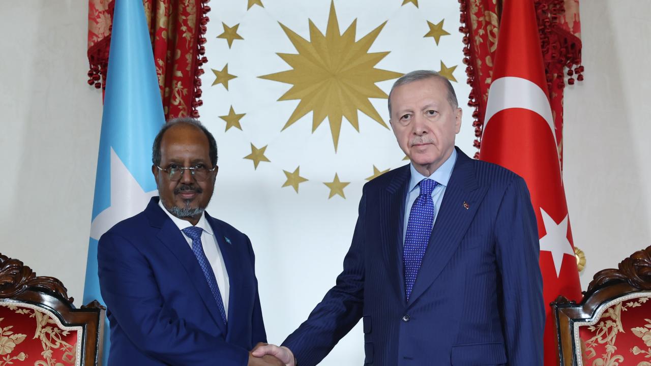 Cumhurbaşkanı Erdoğan, Somali Cumhurbaşkanı Mahmud ile görüştü