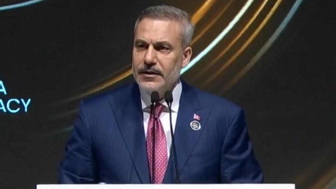 Dışişleri Bakanı Fidan konuşuyor