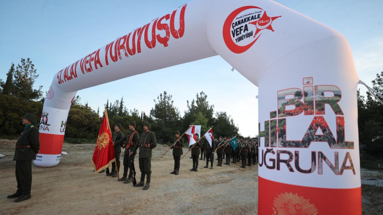 Gelibolu Yarımadası’nda 57. Alay Vefa Yürüyüşü başladı