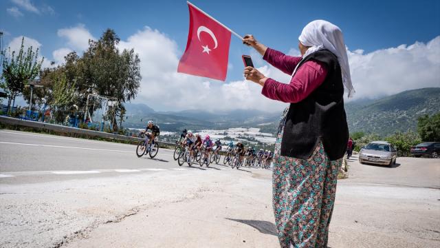 61. Cumhurbaşkanlığı Türkiye Bisiklet Turu'nun 5. etabından kareler