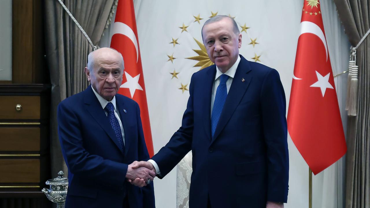 Cumhurbaşkanı Erdoğan, Devlet Bahçeli’yi kabul etti