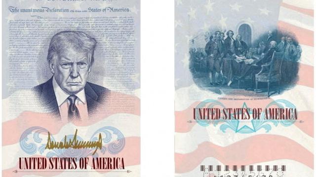 ABD'de Trump portreli pasaport dönemi