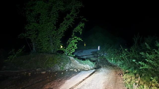 Bursa'da Sağanak Nedeniyle Heyelan: Kestel-İnegöl Yolunda Ağaçlar ve Toprak Parçaları Düştü