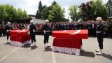 Şehit polislerimiz için Tekirdağ'da cenaze töreni düzenlendi