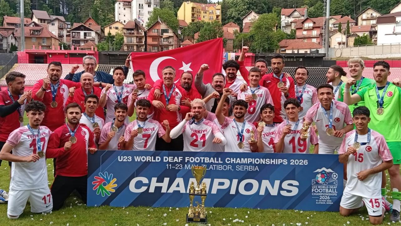 23 Yaş Altı İşitme Engelliler Futbol Milli Takımı, dünya şampiyonu oldu