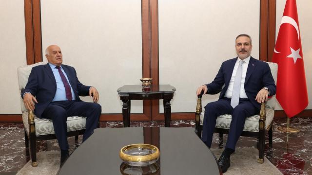Dışişleri Bakanı Hakan Fidan, Fetih Genel Sekreteri Cibril Rajub'u Ankara'da kabul etti