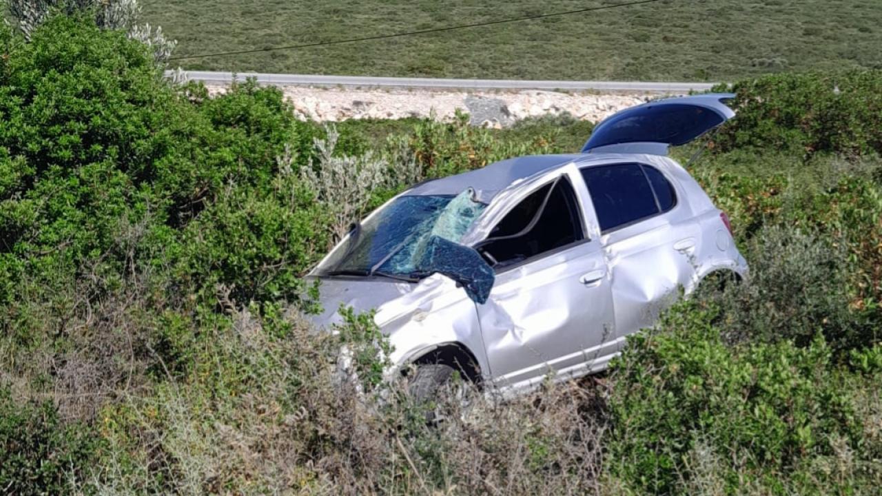 Aydın’da otomobil şarampole devrildi: 2 ölü
