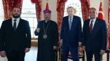 Cumhurbaşkanı Erdoğan, Türkiye Ermenileri Patriği Sahak Maşalyan'ı kabul etti