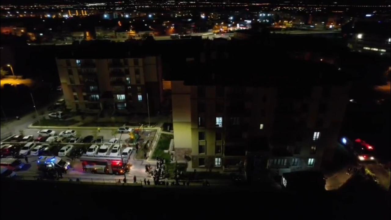 Erzurum'da bir binada çıkan yangında diyaliz hastası kadın öldü