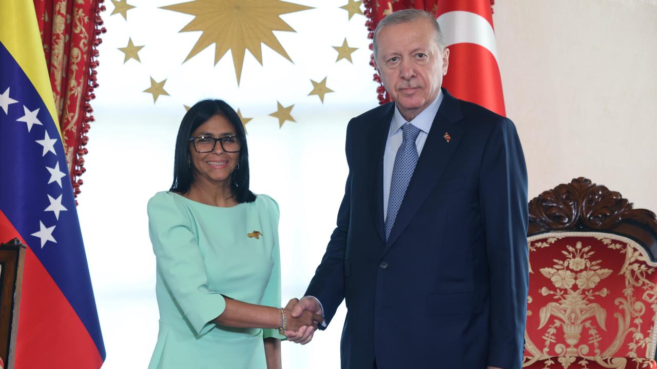 Cumhurbaşkanı Erdoğan, Venezuela Cumhurbaşkanı Vekili Rodrig