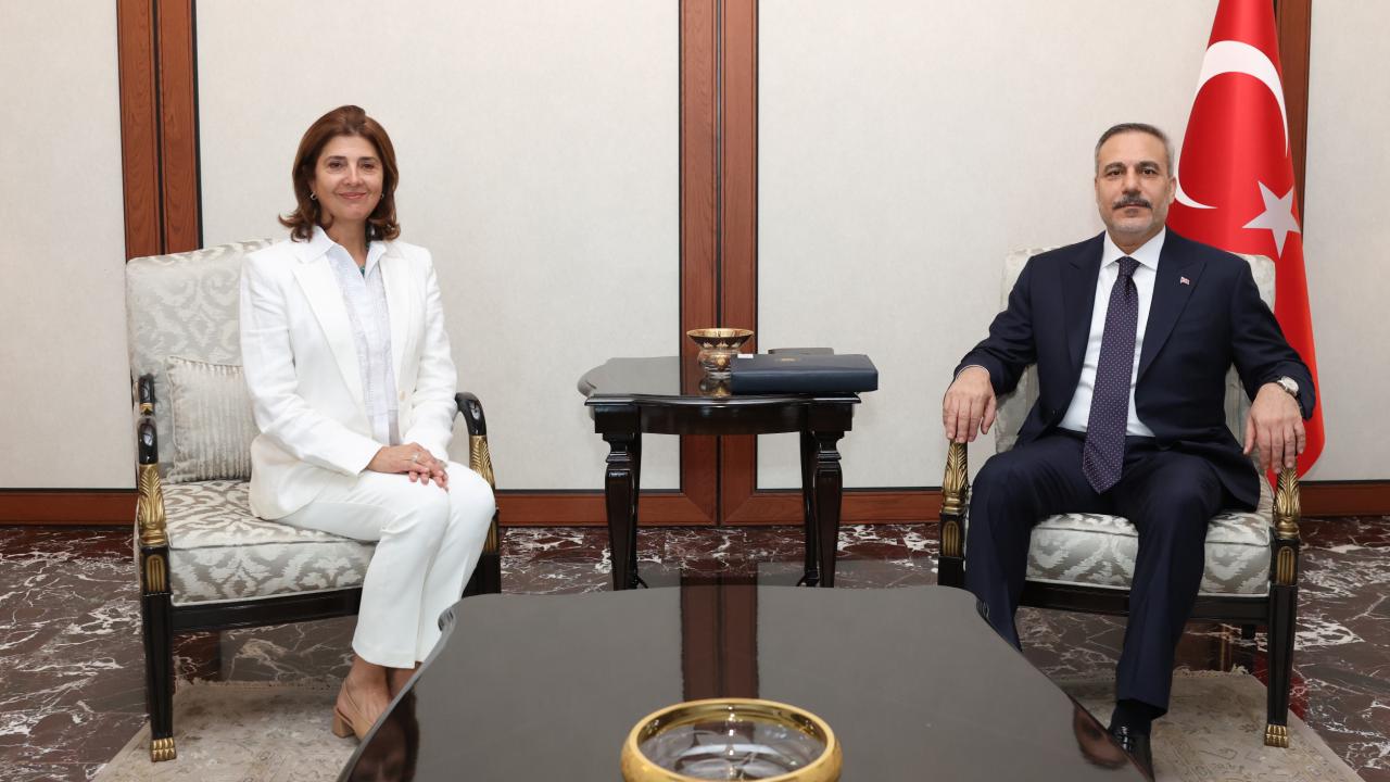 Dışişleri Bakanı Fidan, Maria Angela Holguin Cuellar’ı kabul etti