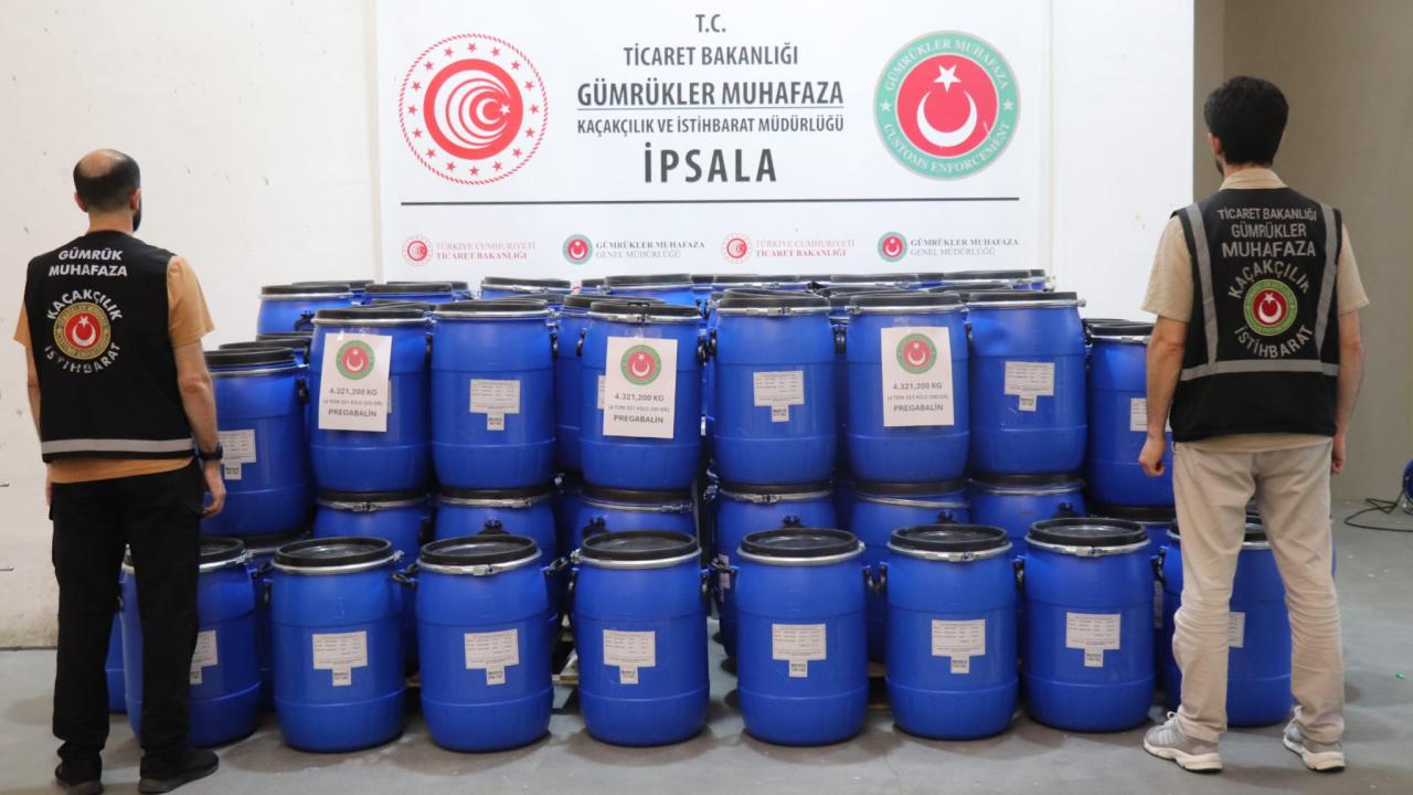 İpsala Gümrük Kapısında 4 ton uyuşturucu ele geçirildi