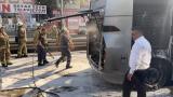 Avcılar'da metrobüste yangın çıktı