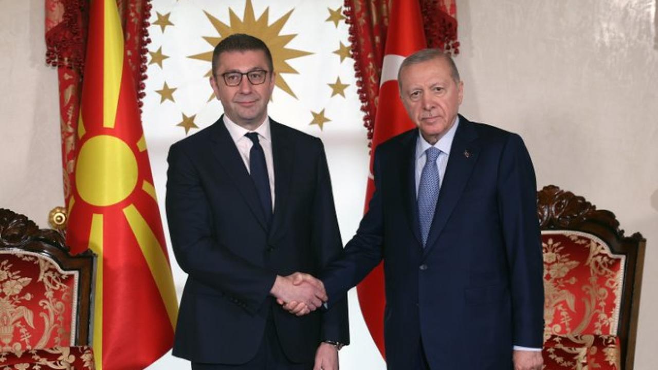 Cumhurbaşkanı Erdoğan, Kuzey Makedonya Başbakanı Mickoski’yi kabul etti