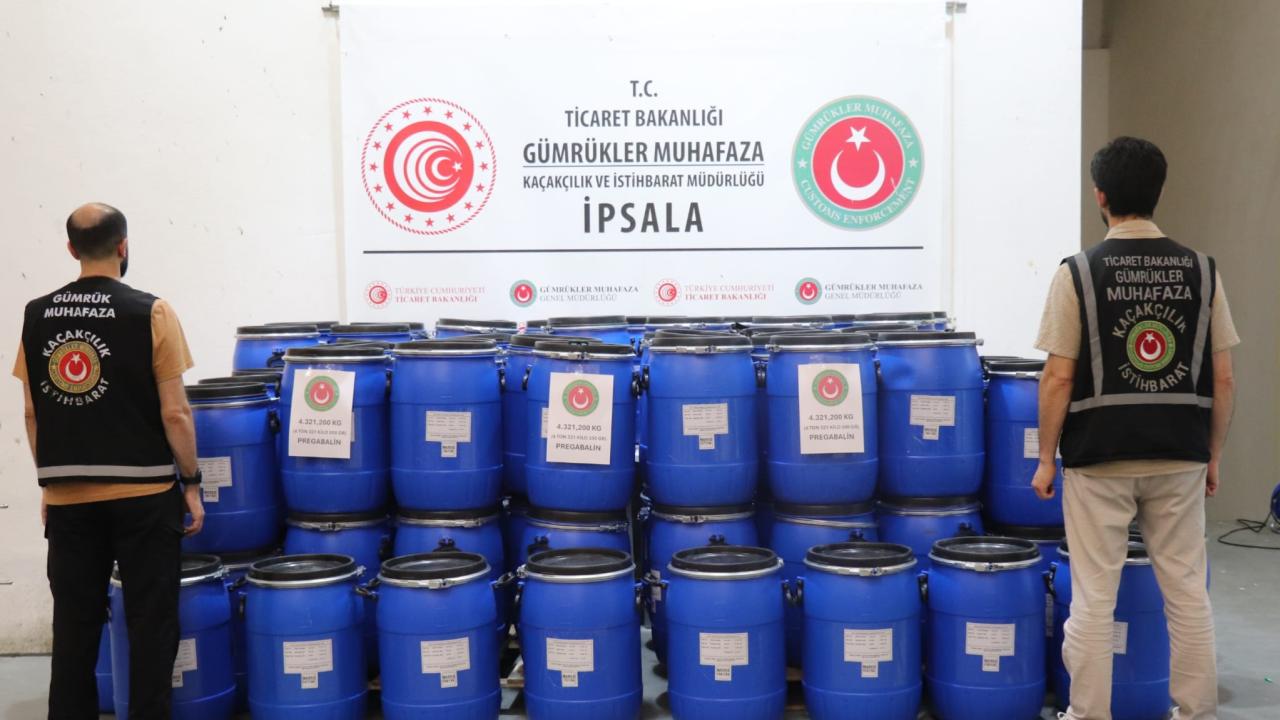 İpsala’da 4,3 ton uyuşturucu ele geçirildi