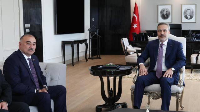 Dışişleri Bakanı Hakan Fidan, Azerbaycan Büyükelçisi Reşad Memmedov ile Görüştü