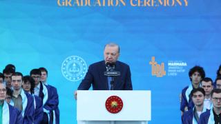 Cumhurbaşkanı Erdoğan, Marmara Anadolu İmam Hatip Lisesi Mezuniyet Töreni'ne katıldı