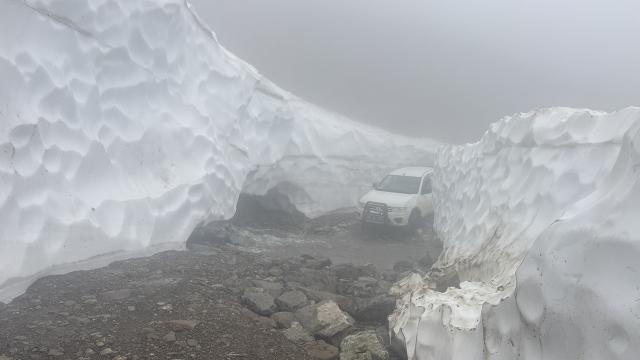 Artvin’de haziran sonunda 5 metrelik karla mücadele