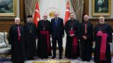 Cumhurbaşkanı Erdoğan Türkiye Katolik Episkoposlar heyetini kabul etti