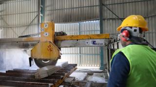Edirne'den çıkan küfeki taşı ilk kez Ayasofya restorasyonunda kullanılıyor