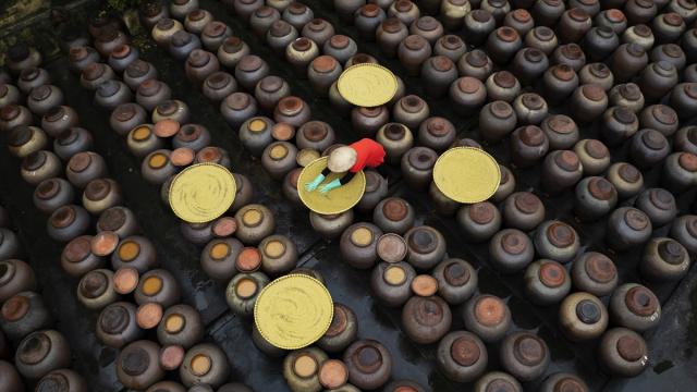 Vietnam'ın asırlık lezzeti "tuong ban" geleneksel yöntemlerle üretiliyor
