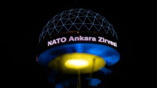 Atakule, NATO Zirvesi'ne özel ışıklandırıldı