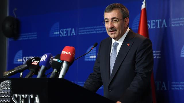 Cumhurbaşkanı Yardımcısı Yılmaz: FETÖ ve benzeri yapılanmalara karşı uyanık olunmalı haber görseli