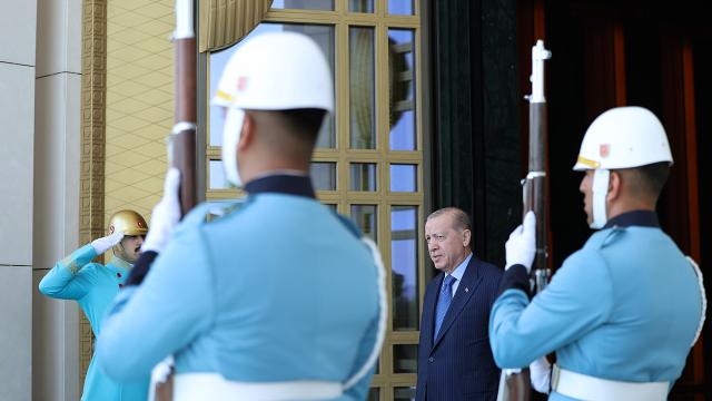 Cumhurbaşkanı Erdoğan, NATO liderlerini Külliye'de ağırlıyor