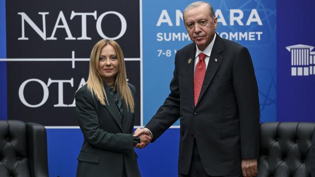 Meloni'den Cumhurbaşkanı Erdoğan'a 'NATO' teşekkürü
